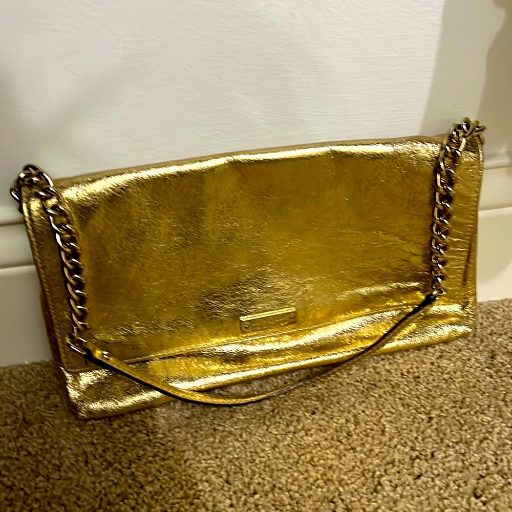 Kate Spade gold shoulder purse
